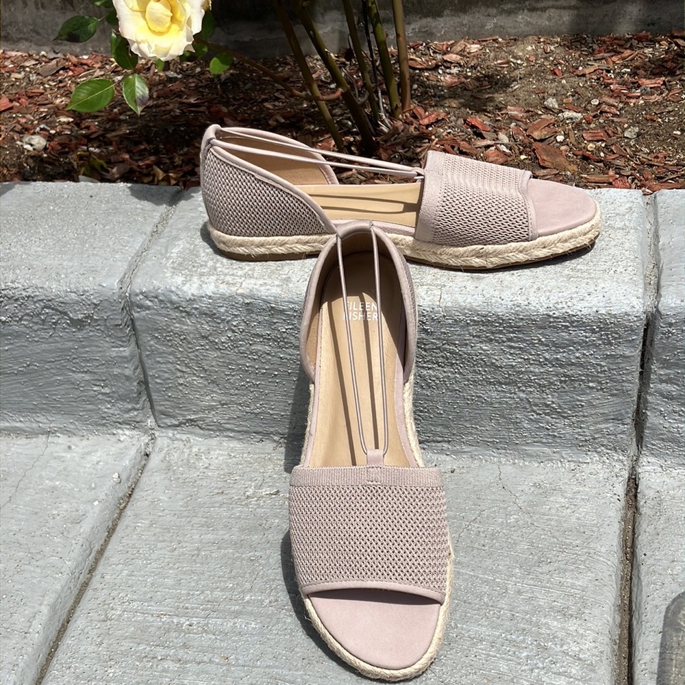 New! Eileen Fisher Mews Mesh Slip on Espadrilles